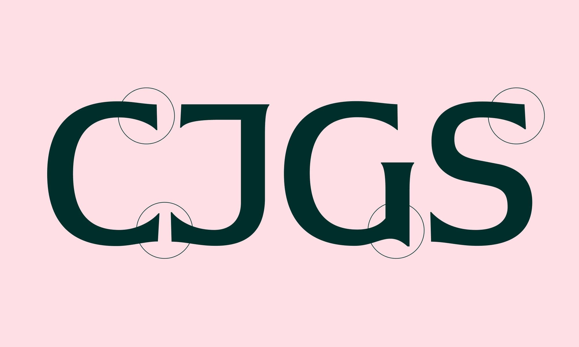 Huntington Serif letterforms with their flared details highlighted